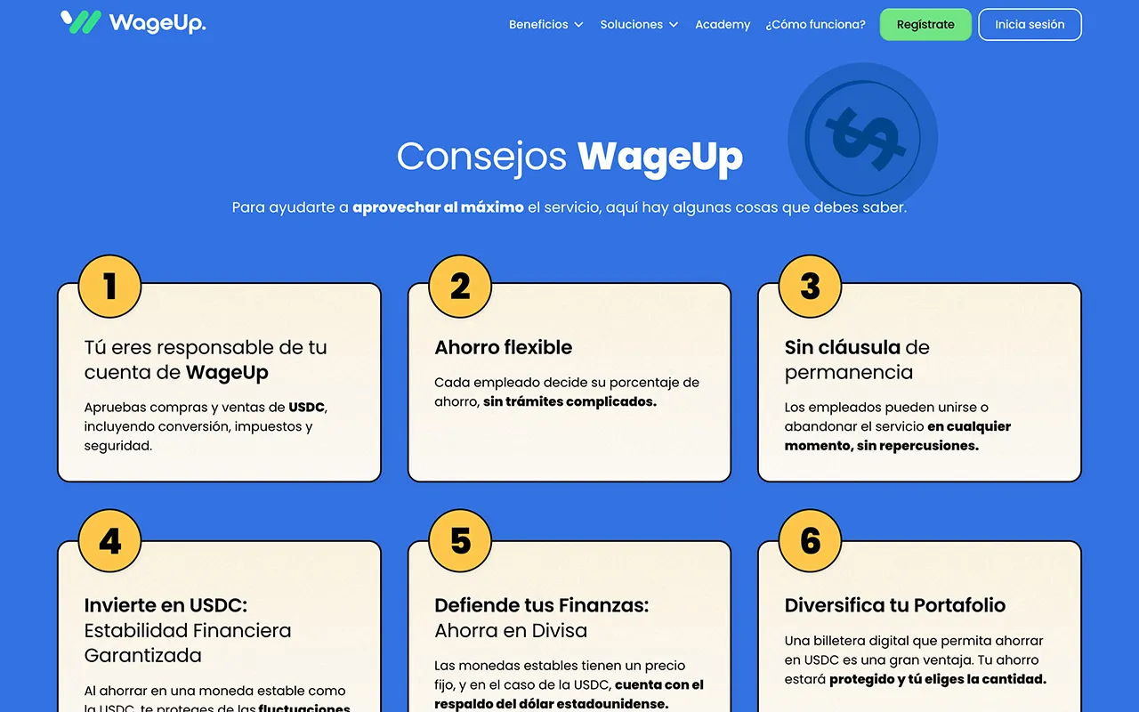 WageUp website